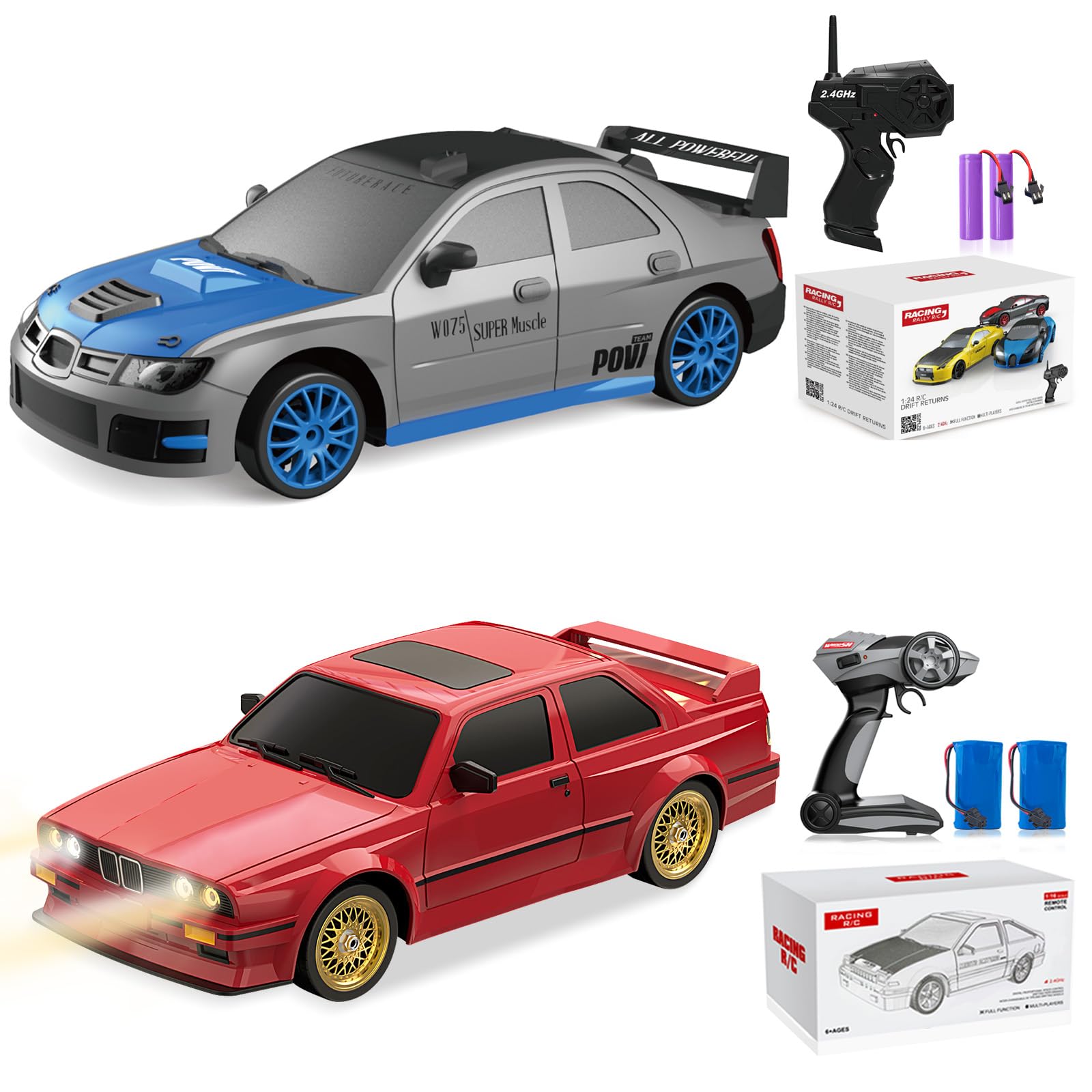Amazon.com: Desdoni 1:24 Scale RC Drift Car 4WD 15KM/H + 1:16